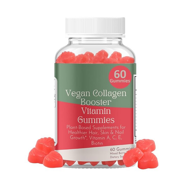 Gummies Atgyfnerthu Collagen Fegan Rhyfeddol