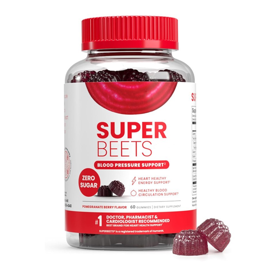 Gummies calon Superbeets - sero siwgr