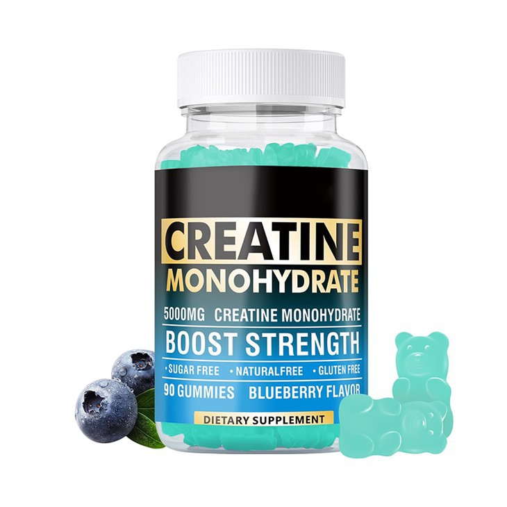 Creatine Gummies 5000mg Pwer gradd Pharma ym mhob brathiad