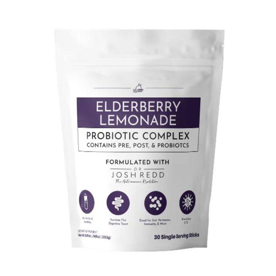 Cymhleth Probiotig Lemonêd Elderberry