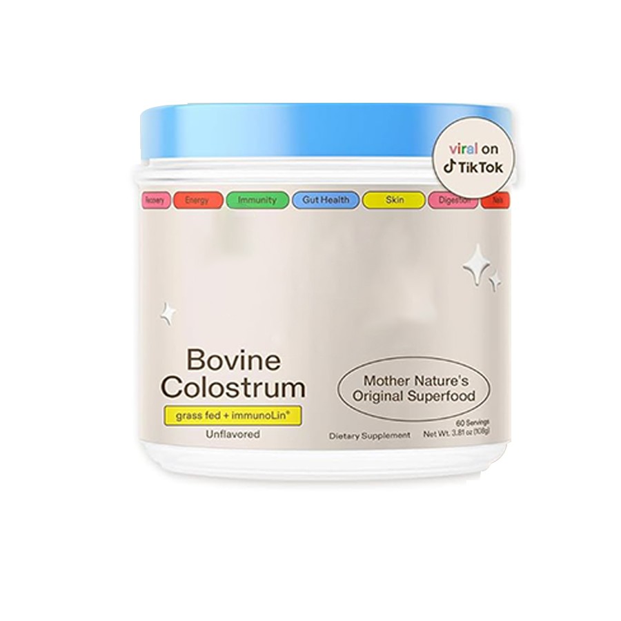 Capsiwlau Colostrwm wedi'u Bwydo â Glaswellt Gydag ImmunoLin