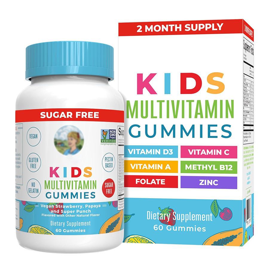 Mae Maryruth's Kids Multivitamin Gummies yn gefnogaeth flasus, wedi'u pacio maetholion ar gyfer cyrff tyfu