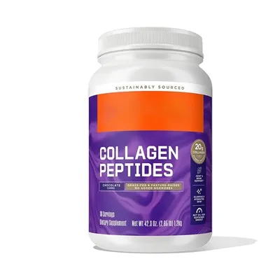 Powdwr Peptidau Colagen Siocled
