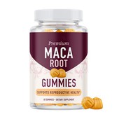 Gummies gwreiddiau maca premiwm Nature's APPLOGEN ar gyfer lles atgenhedlu bywiogrwydd